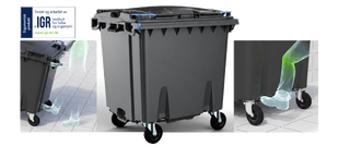 Avfallsbeholder 1000 liter ERGO-serien